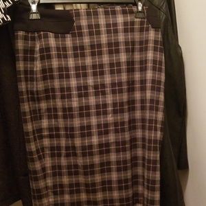 The Limited autumn colored plaid pencil skirt. siz
